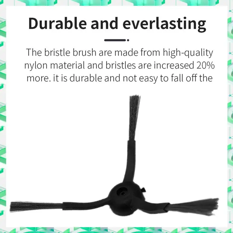 

FIZP 8Pcs Vacuum Side Brush For Airrobo T20 Robot Vacuum Cleaner Replacement Spare Parts Washable Side Brush