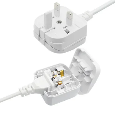 US 2Pin To UK 3pin Power plug converter 13A fused Waterproof, recessed