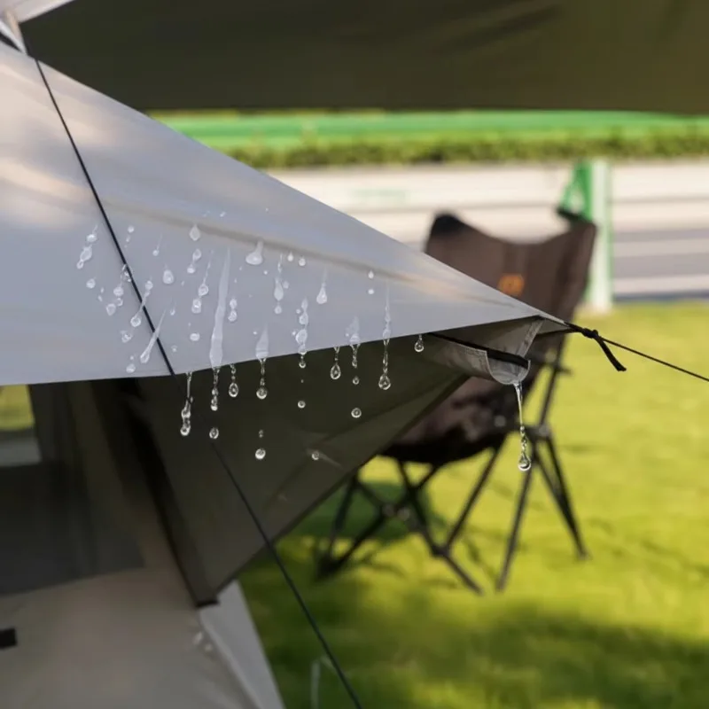 Fully Equipped Automatic Portable Sunshade and Rainproof Tent Set 3 -5 People with Canopy and Star Window for Outdoor Camping