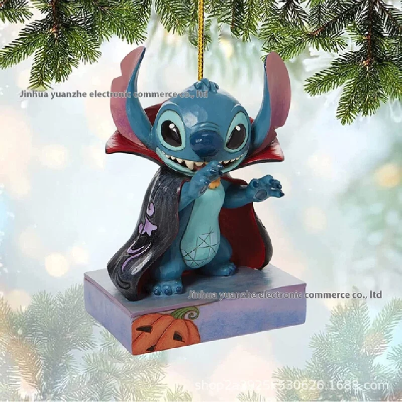 1/18PCS New Disney Lilo&Stitch Christmas Ornaments Cartoon Acrylic Plane Christmas Tree Decoration Pendants Home Decor Gifts