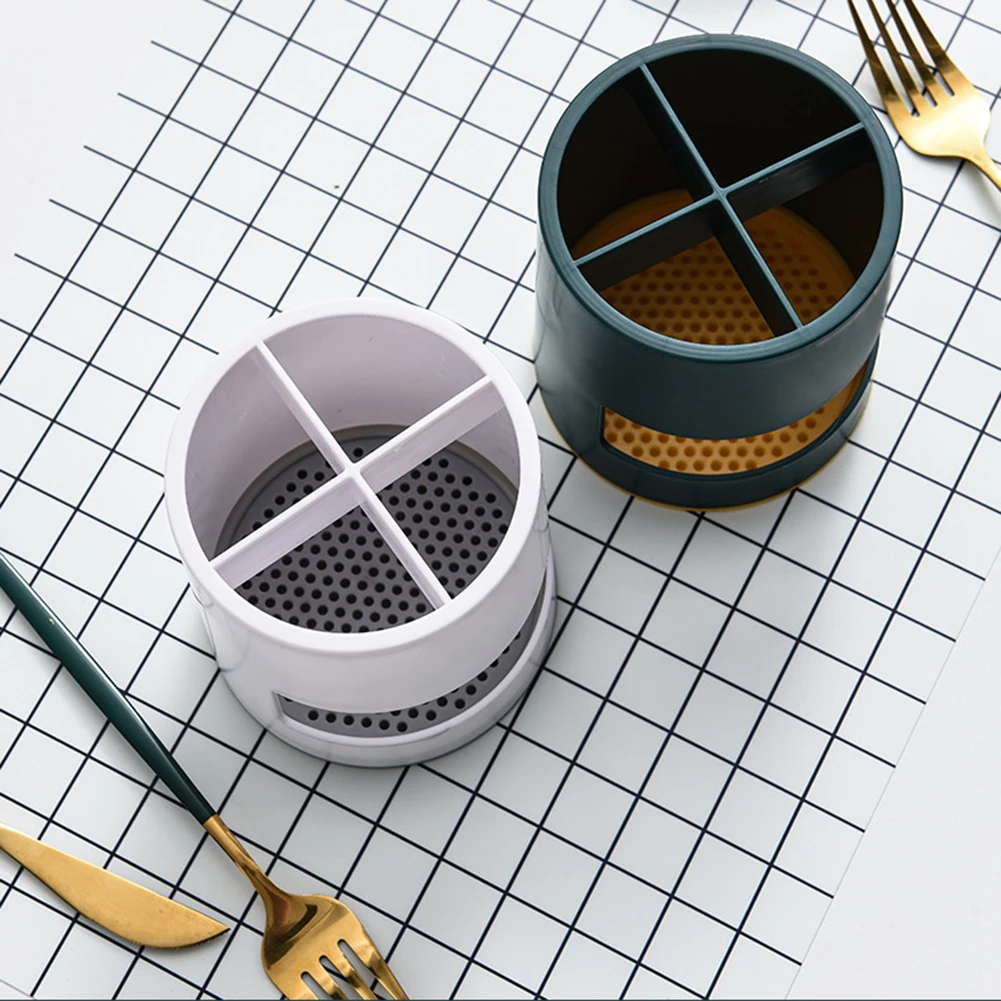 Multi-Grid Tableware Drain Storage Box Toothbrush Holder Household Spoon Chopstick Organizer Kitchen Cutlery Fork Storage Rack