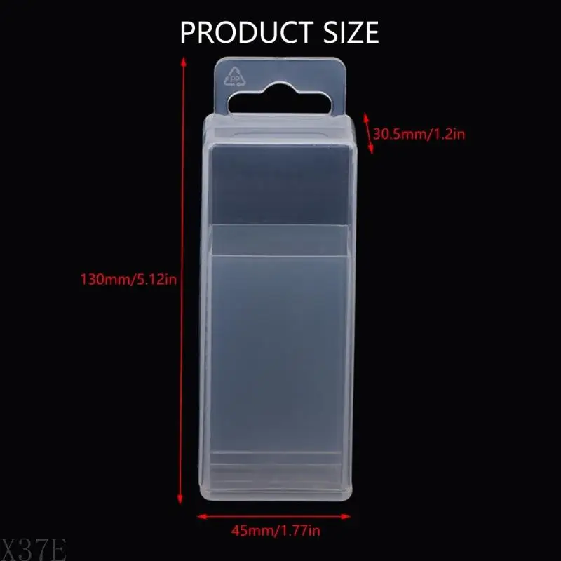 X37E Transparent Plastic Drill Bit and Milling Cutter Storage Box with Telescopic Feature for Easy Organization and Access