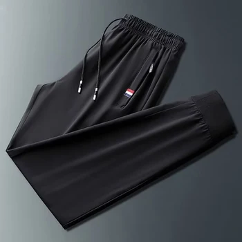 남성용 경량 조깅 바지, 지퍼 포켓 스웻팬츠, 운동 체육관 운동 조깅 바지 