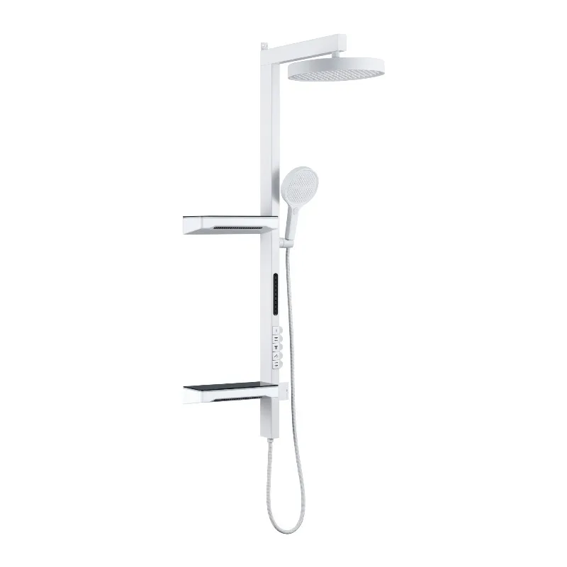 Rain Shower Set Household Bathroom Supercharged Handheld LED Modern Minimalist All Copper