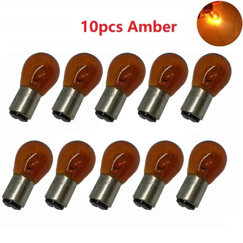 10Pcs DC12V Car LED Turn Singal Light 1157 BAY15D P21W BA15S 581 1156 PY21W BAU15S BAY15D 308 21/5W S25 1141 BA15S Brake Bulbs