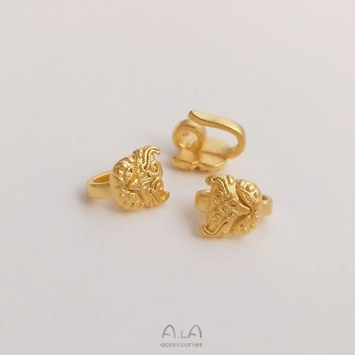 1PCS Gold Plated Auspicious Beast End Clasp, Fish & S-hook Buckle, Connector For Bracelet DIY Jewelry Findings