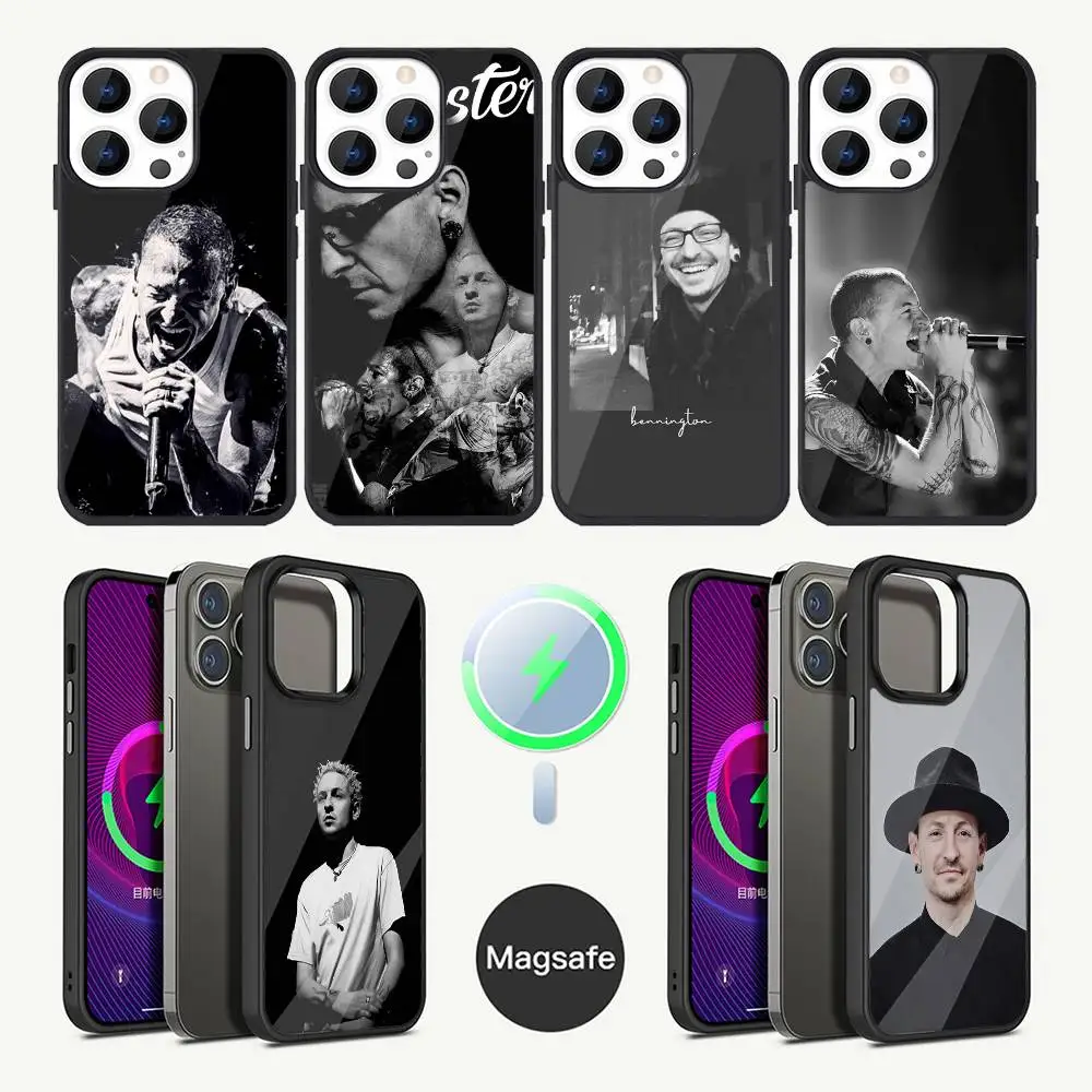 

Singer C-Chester Bennington Phone Case For iPhone 16,15,14,13,12,11,Plus,Pro,Max Mini Magsafe Magnetic Wireless Charging