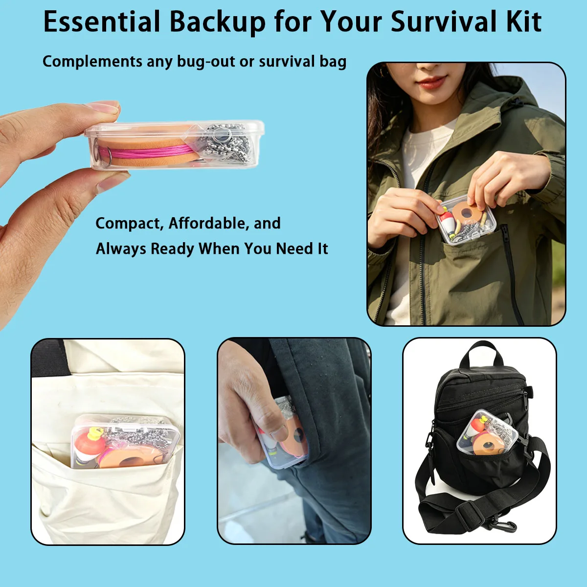 Portable Emergency Fishing Gea - Fishing Equipment Organizer recension och pris