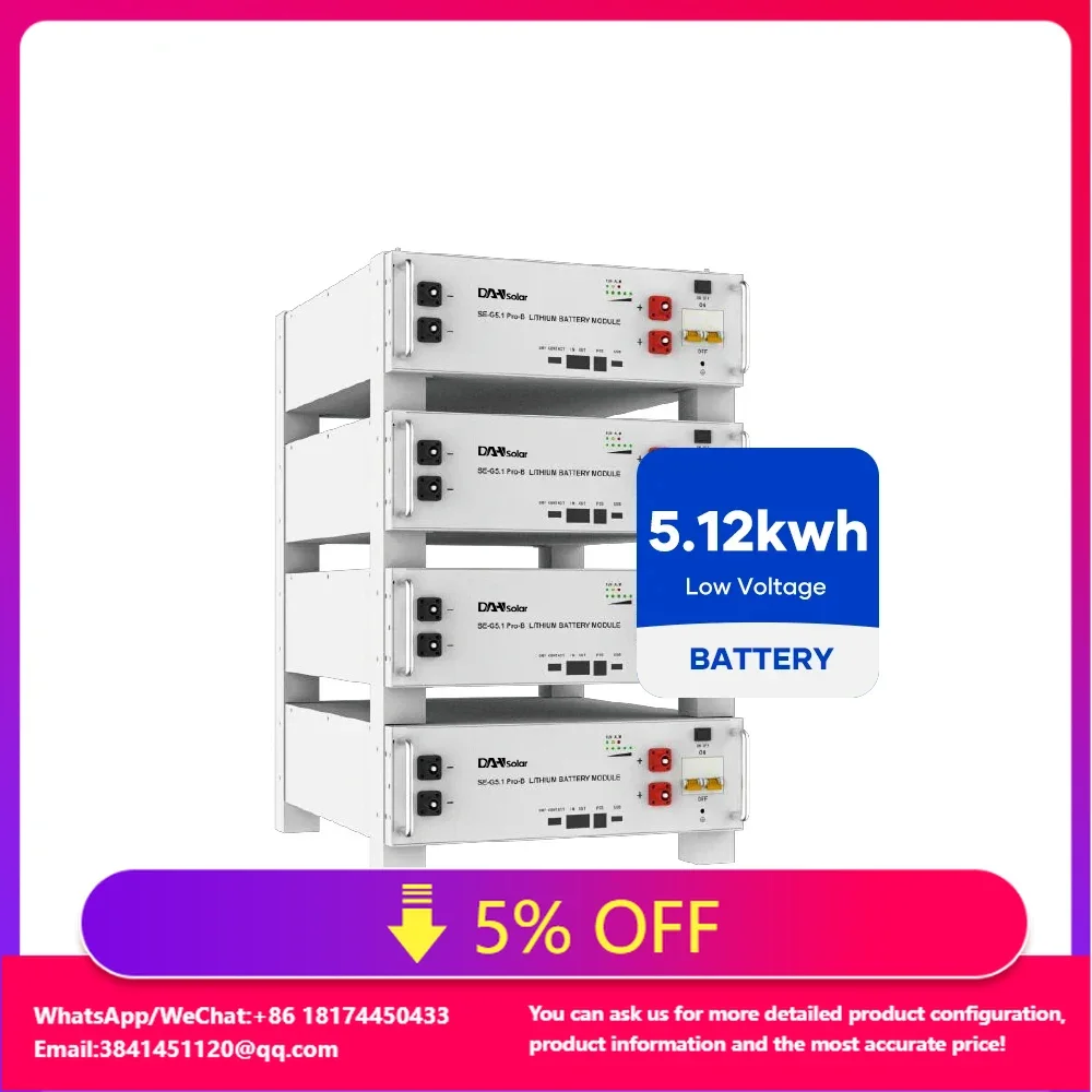 

Deye 51.2V 100Ah 200ah Solar Battery 5kWh 10kwh 15kWh 20kWh 25kWh 30kWh Stackable Battery With 10 Years Warranty