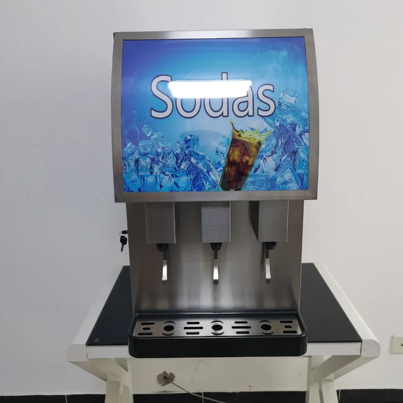 Commercial Cola Making Machine Post Mix Soda Fountain Beverage Dispenser For Convenience Shop