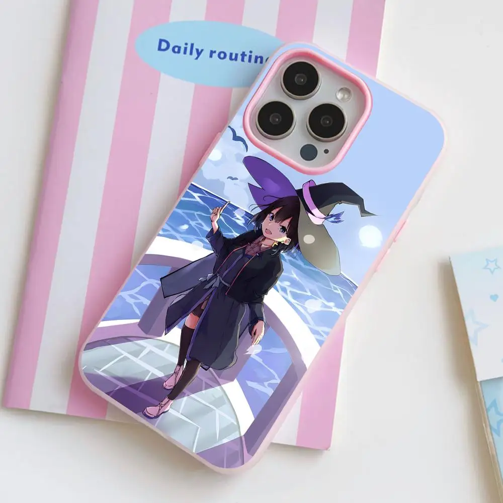 

Wandering Witch Saya Phone Case for iPhone 17 16 15 14 13 12 11 Air Pro Max Plus Jelly Double layer Pink Cover