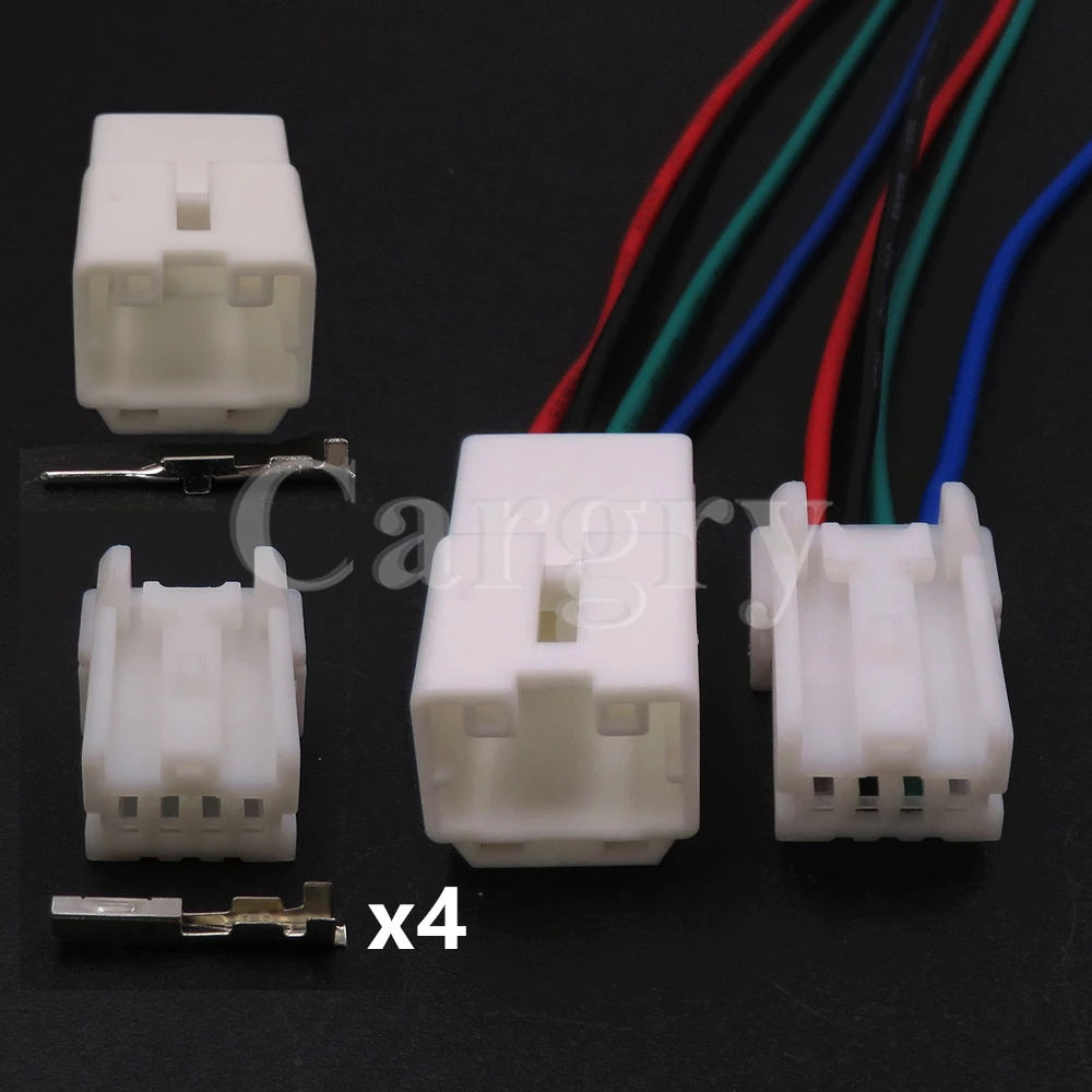 1 Set 4P Car Reversing Camera Warning Light Cable Harness Unsealed Socket AC Assembly Auto Connector For Nissan Teana