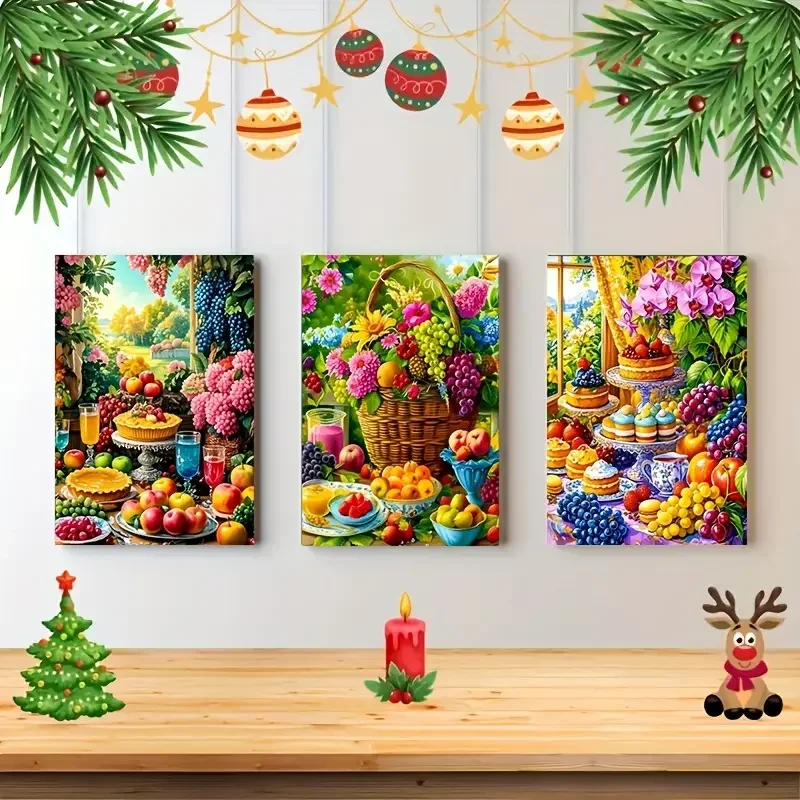 

Свежий фруктовый торт виноград 3 шт. DIY алмазная живопись искусство полная алмазная мозаика горный хрусталь вышивка домашний декор комплект лошадь подарок на год