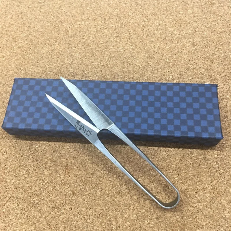 

1pcs Japanese-Made Bamboo Two-Work Heji Handmade Forged Scissors Small Wire Cutter Security Steel White Paper