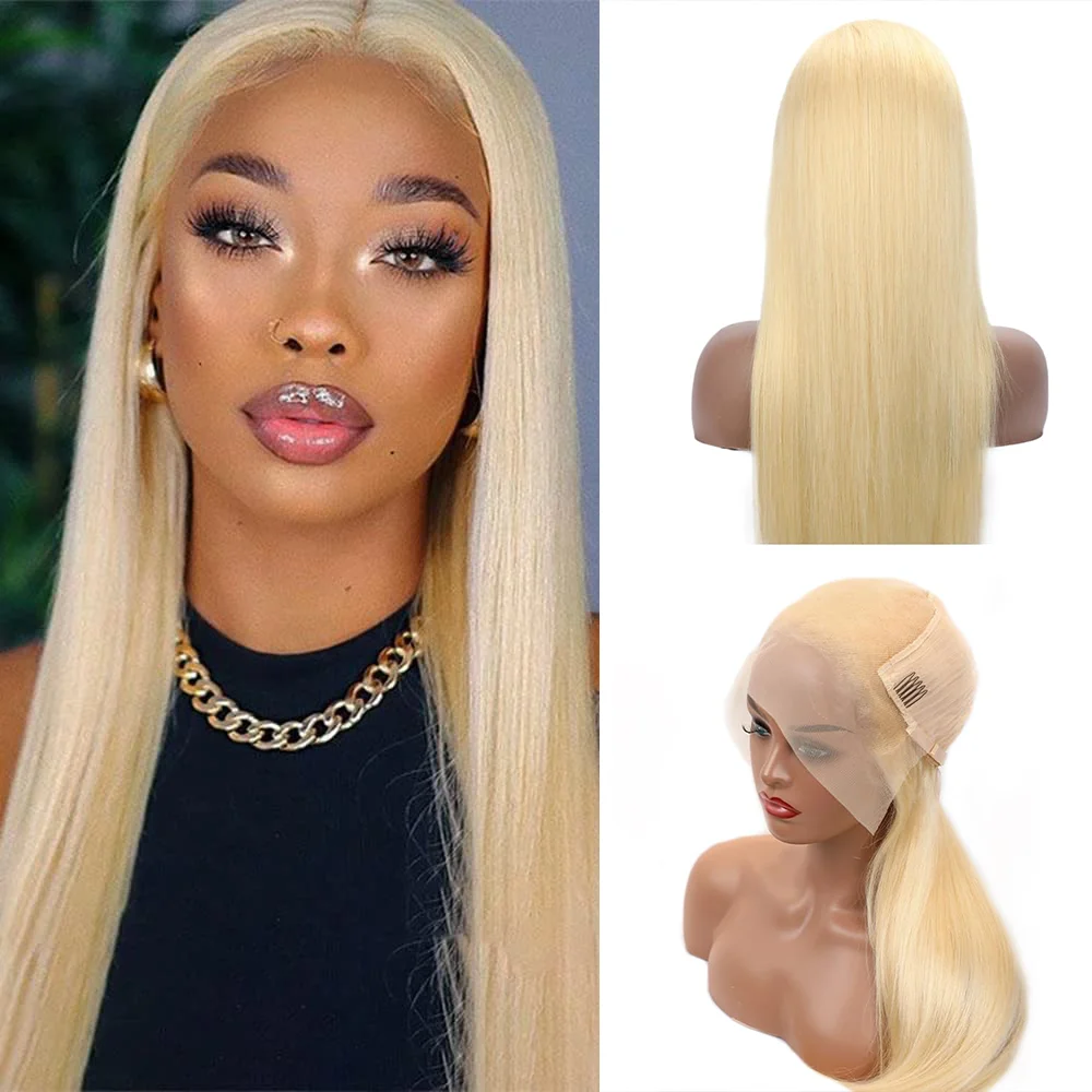 36 Inch 613 Blonde Straight Lace Front Wig Human Hair 13x4 13x6 Transparent Lace Front Wig Human Hair for Black Women
