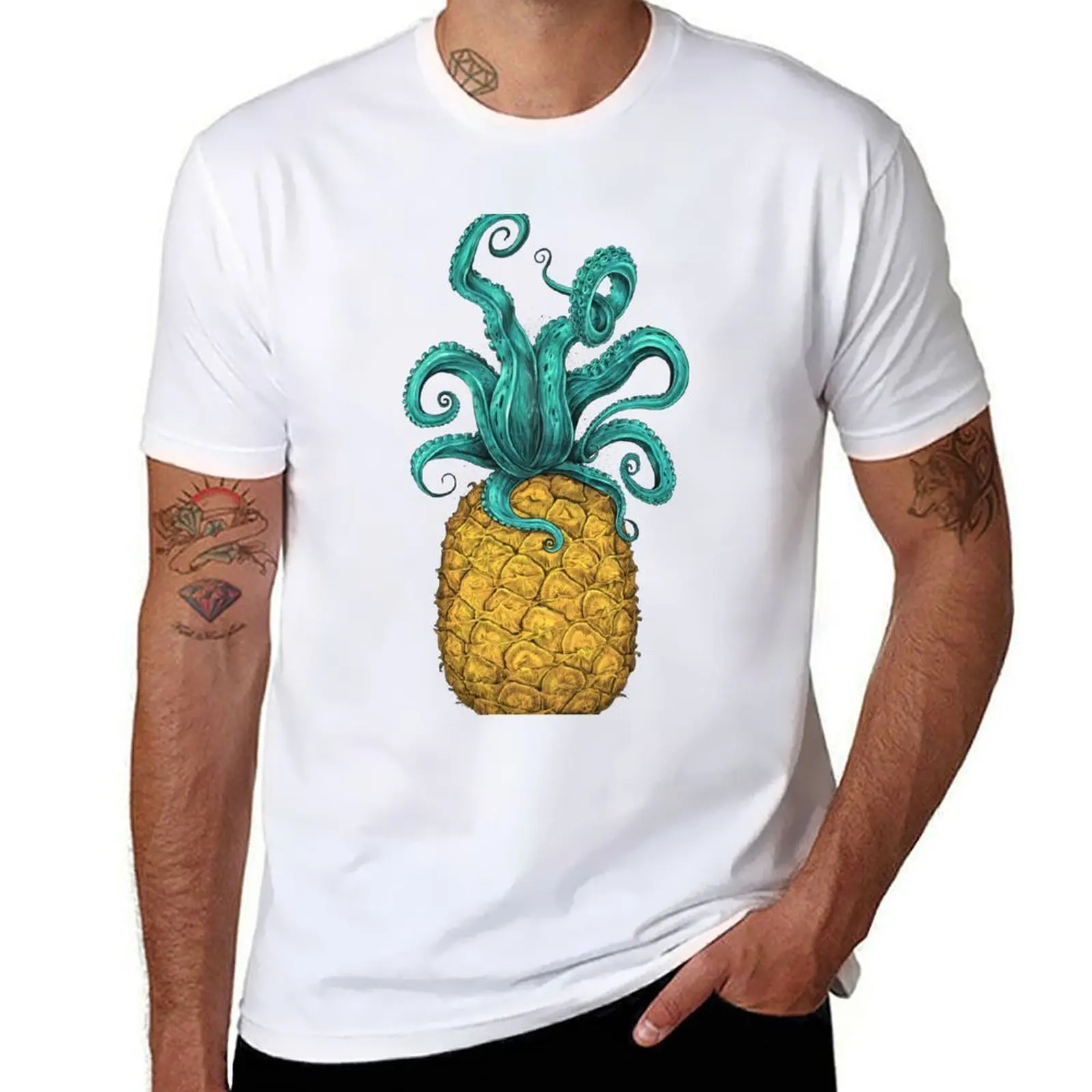 

Octopus Pineapple T-Shirt printed t shirts for man t shirts with prints T-Shirt
