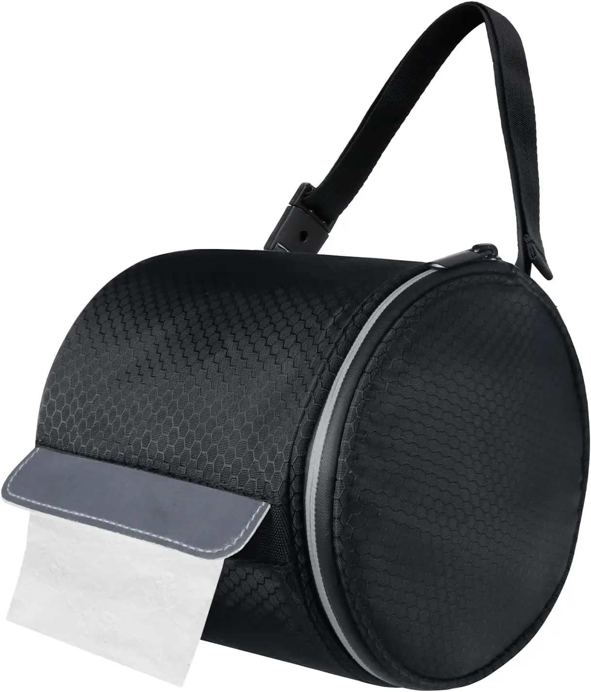 

Portable Hanging Toilet Paper Holder Waterproof Foldable Adjustable Strap for Wall Car Camping Tent Home Office Black