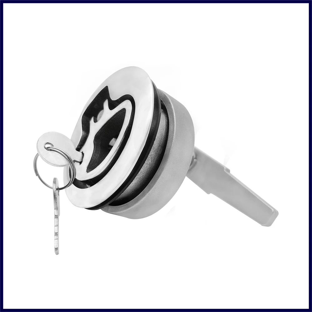

Marine 316 Stainless Steel Hatch Latch Lock Chrome Plated Insert Flush With Key Turning Lock Boat Accessories Marine Hardware