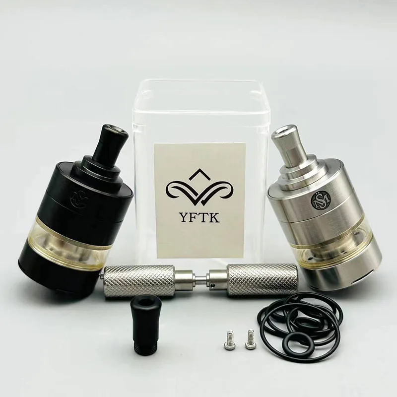 

YFTK Style Kayfun X Mini RTA атомайзер 3,2 мл емкость 23 мм Диаметр 316ss одна катушка аэрокон воздушный перестраиваемый резервуар испаритель