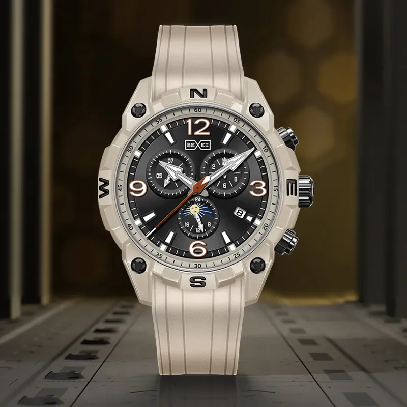 

Спортивные автоматические механические мужские часы для отдыха, месяц, день, неделя, календарь, многофункциональные часы для мужчин, светящиеся сапфировые часы