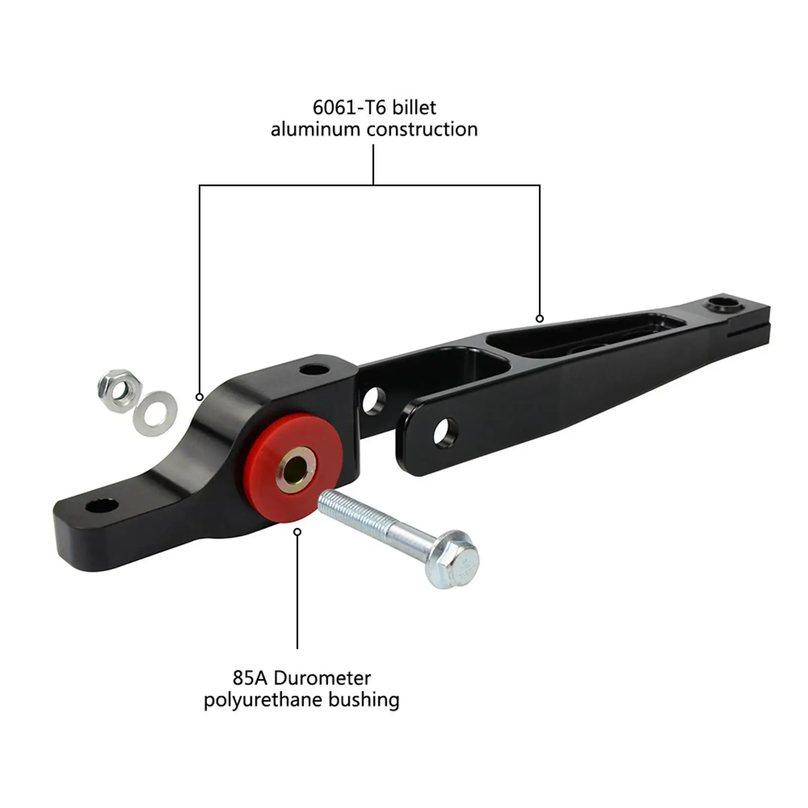 Engine Mount Dog Bone Insert Durable Aluminum Alloy Support for Audi TT TTS Golf R A3 S3 8V MQB
