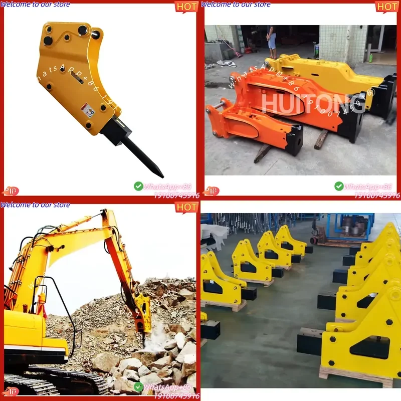 CE Certificate HUITONG OEM Hydraulic Hammer EC55C Excavator Breaker DX62-3 /Side/Box Attachment Construction Machinery