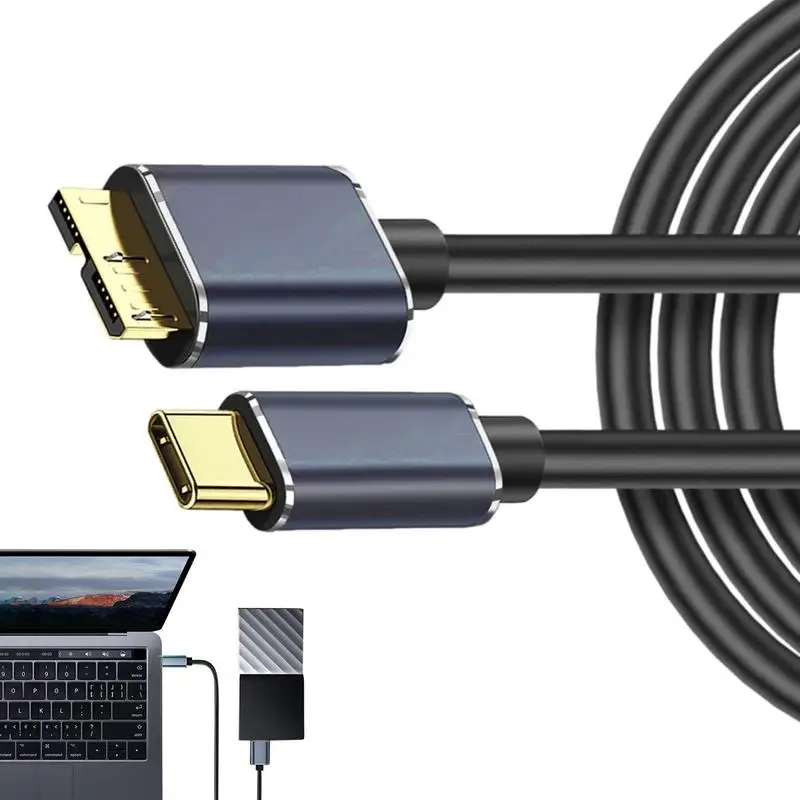 

Hard Drive External Cable USB C To Micro-B Cable Data Cable 5Gbps Data Connector For Hard Disk Micro-B USB3.0 Cable