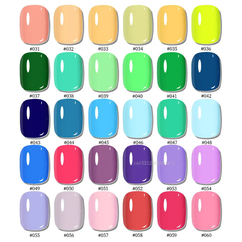 Gairriy 15 ml LED Semi-Permanente Vernis Nail Art Salon Polish Gel Nagellak 60 Kleuren Glitter Nagellak gel