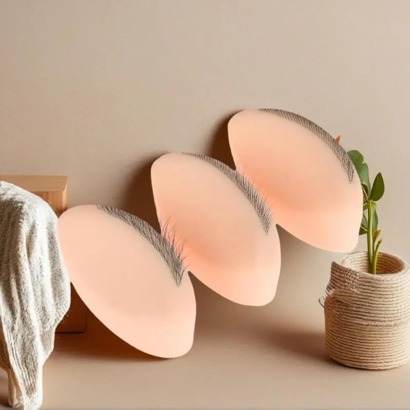 1 pz modello in silicone per pratica ciglia con estensioni ciglia realistiche, strumento riutilizzabile per l'estensione delle ciglia