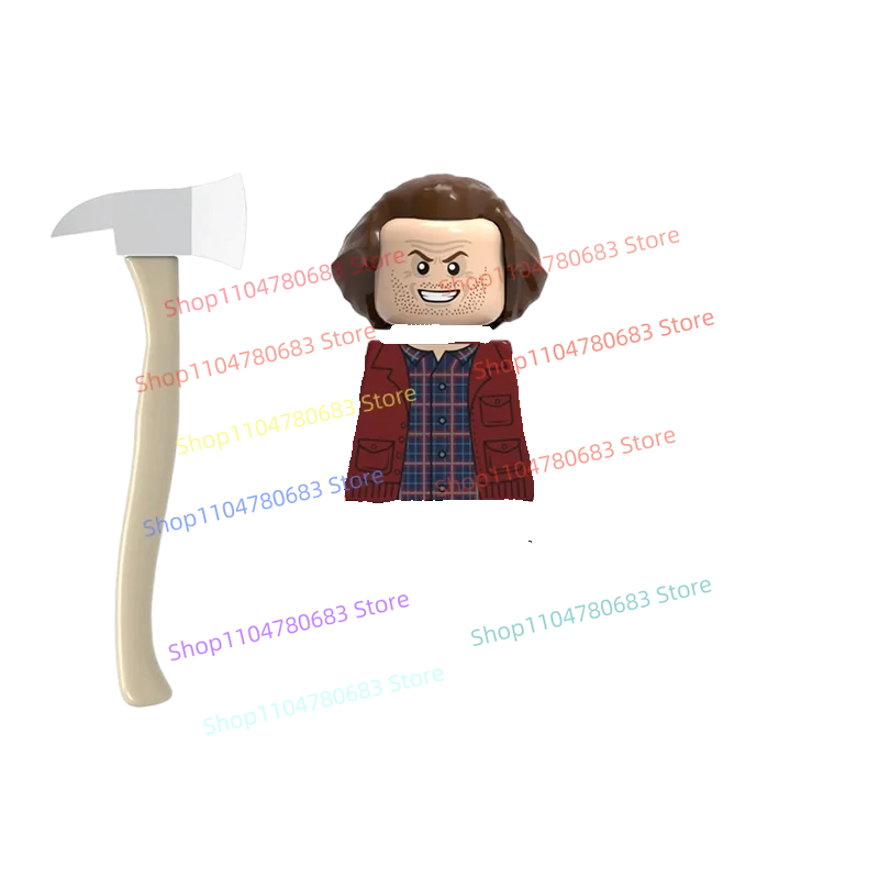 New MOC Mini Figures Accessories, Movie Character Axe, Door, Bicycle Parts, Building Toy, Collectible, Ornament, Holiday Gift