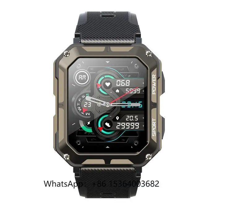 

TJXL-Brilliant Quality C20pror Waterproof Smartwatch for Sports BT Phone Call Dial & Answer Smart Outdoor Mode with IP67 Standar