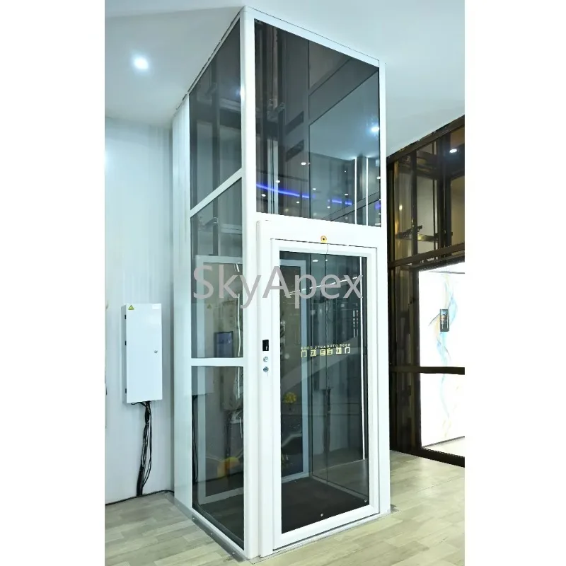 Factory Direct 2026 Indoor Home Hydraulic Elevator Modern Passenger Lift CE Certified Quiet Stable 400KG Load For  Residential