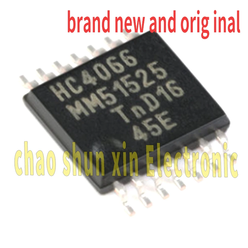 74Hc4066Pw New Original Smd Tssop-14 Four-Way Single-Knife Single-Throw Analog Switch Chip