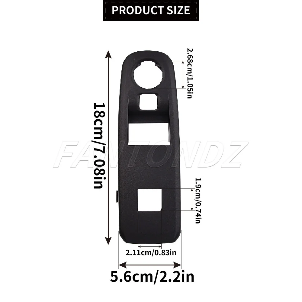 Für Peugeot Partner Rifter Mk4 K9 Citroen Berlingo RHD Vorderer Rechter Fensterheberschalter-Rahmen ABS 98167922ZD Regulierungsschalter – Detail 2