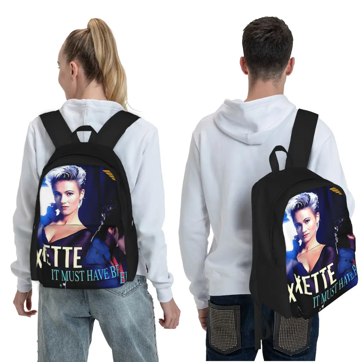 Music Roxette Band The Comingson World Tour Poly Co Student Backpack School Bag for Boys Girls Fashion Bookbag Shoulder Bags