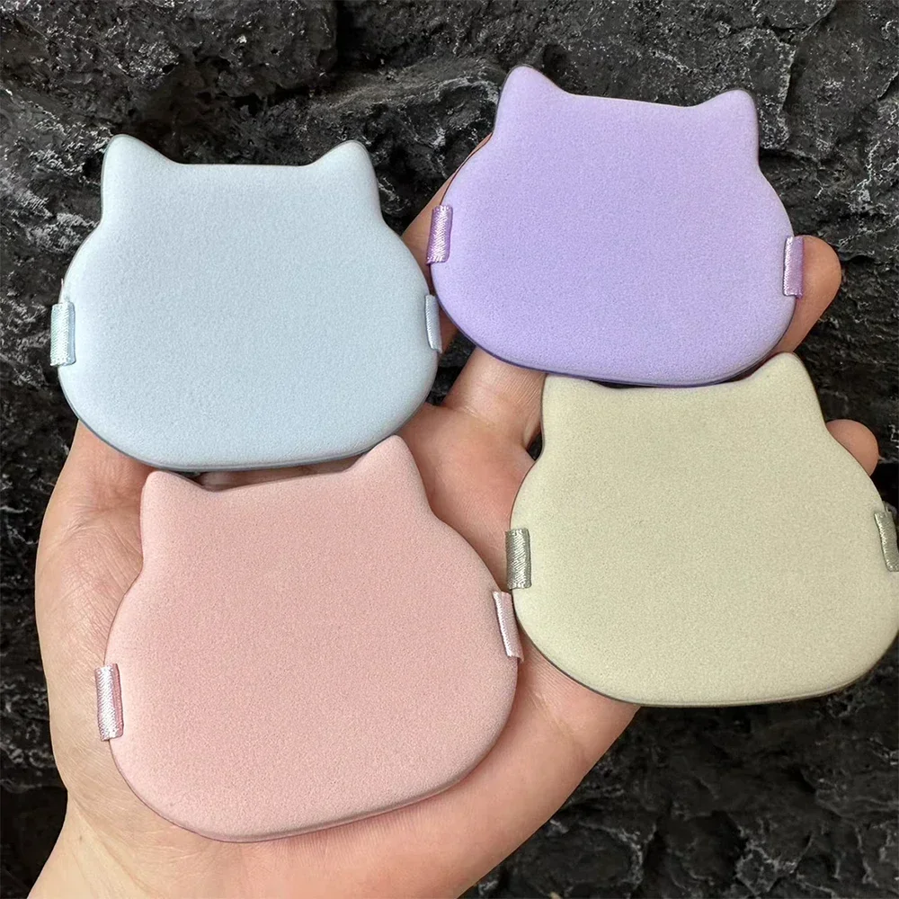 1/12pcs Kitty Air Cushion Powder Puff Cute Cat Cosmetic Puffs Hydrophilic Non-latex Facial Foundation Beauty Tool Dry Wet Makeup