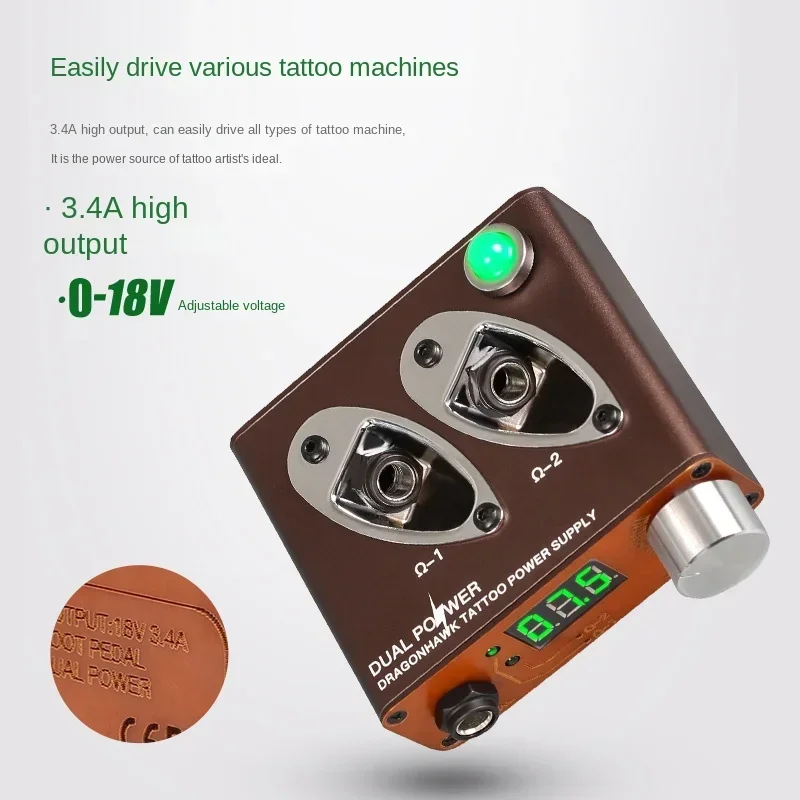 Tattoo Coil Machine Double Machine Switching Power Transformer Anti-Fatigue