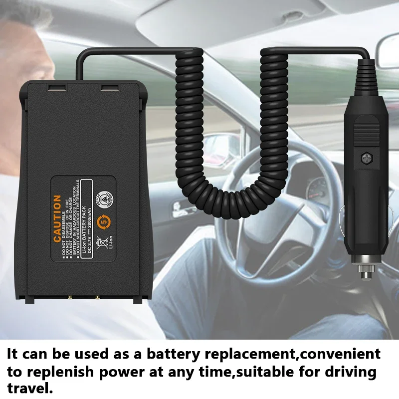 BAOFENG BL-1 Battery Eliminator BF-888S Car Cigarette Lighter Charger For BF-666S BF-777S RT24 H777S RT24V RT28 Two Way Radio