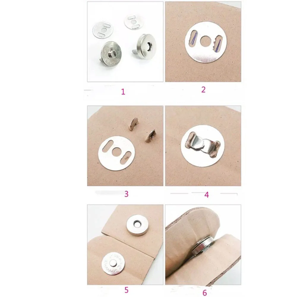 10 set/pacco Strong Magnetic Snap Fasteners fermagli bottoni per borsa portafoglio accessori fai da te 14mm/18mm