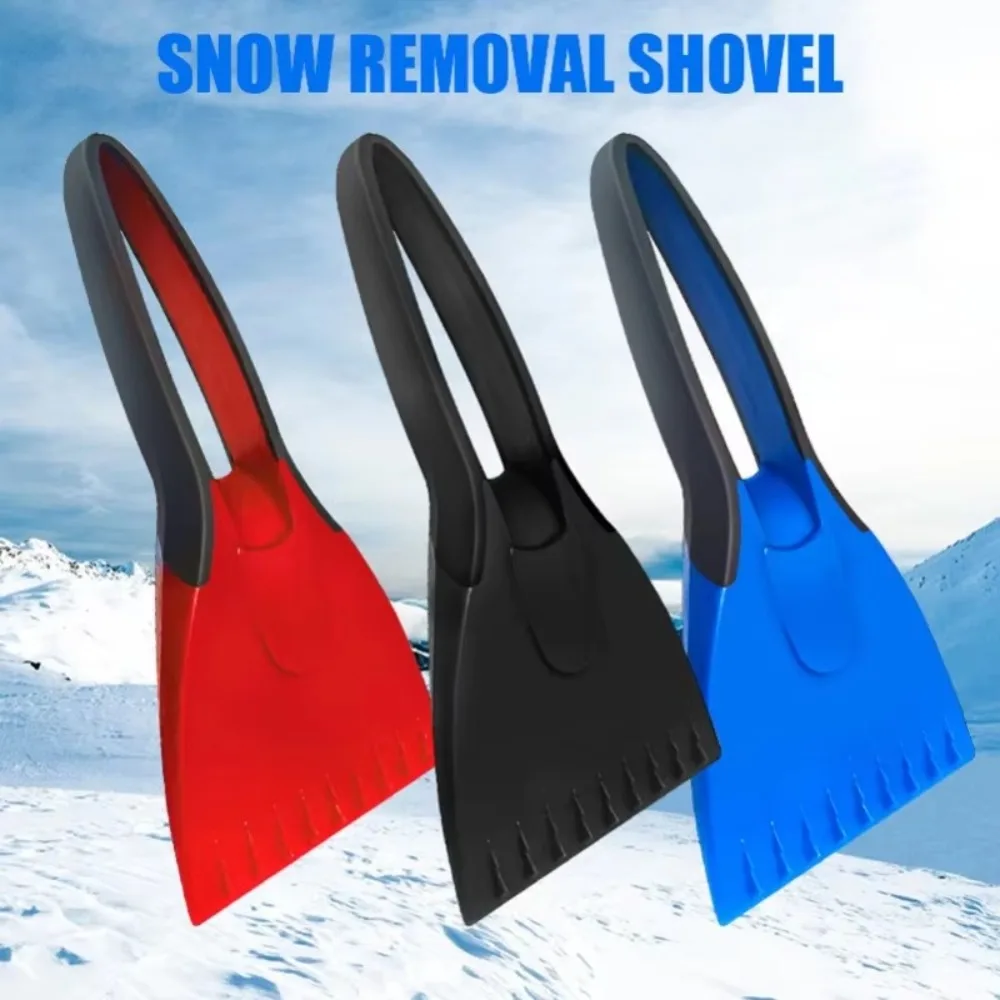 High Quality Silicone Car Ice Scrapers Soft Handle Durable Winter Snow Cleaning Squeegee Tools Multifunctional Snow Shovel