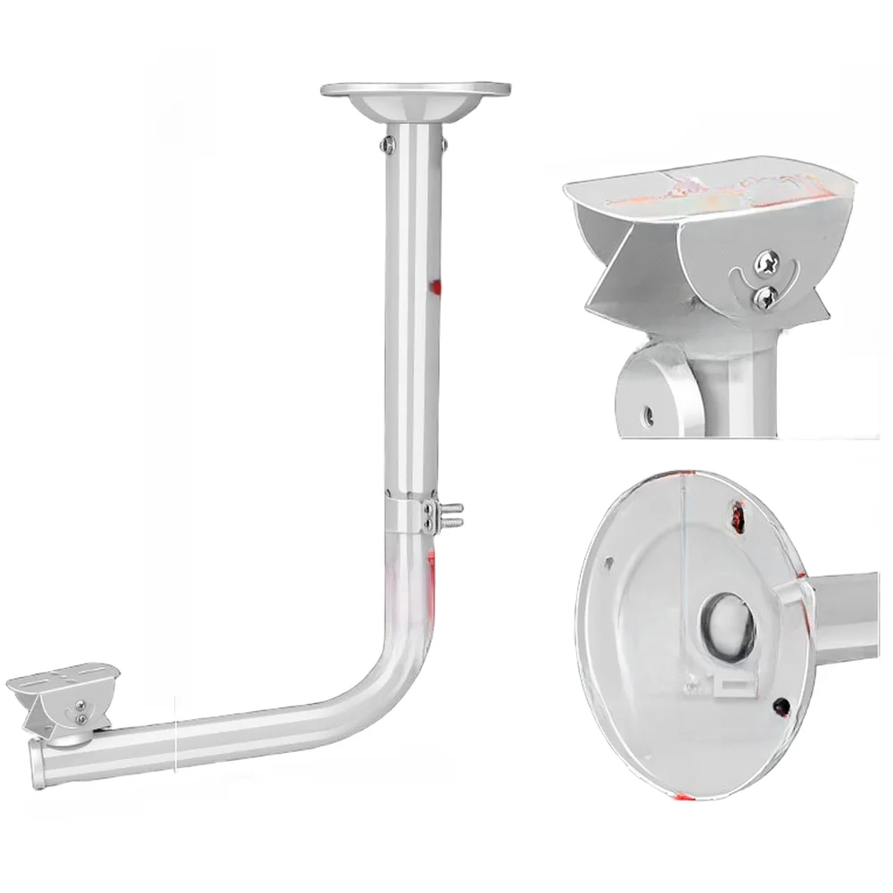 30cm 60cm Extendable CCTV Camera Mount Bracket Galvanized Steel Pipe Adjustable Length for Security Monitoring Installation