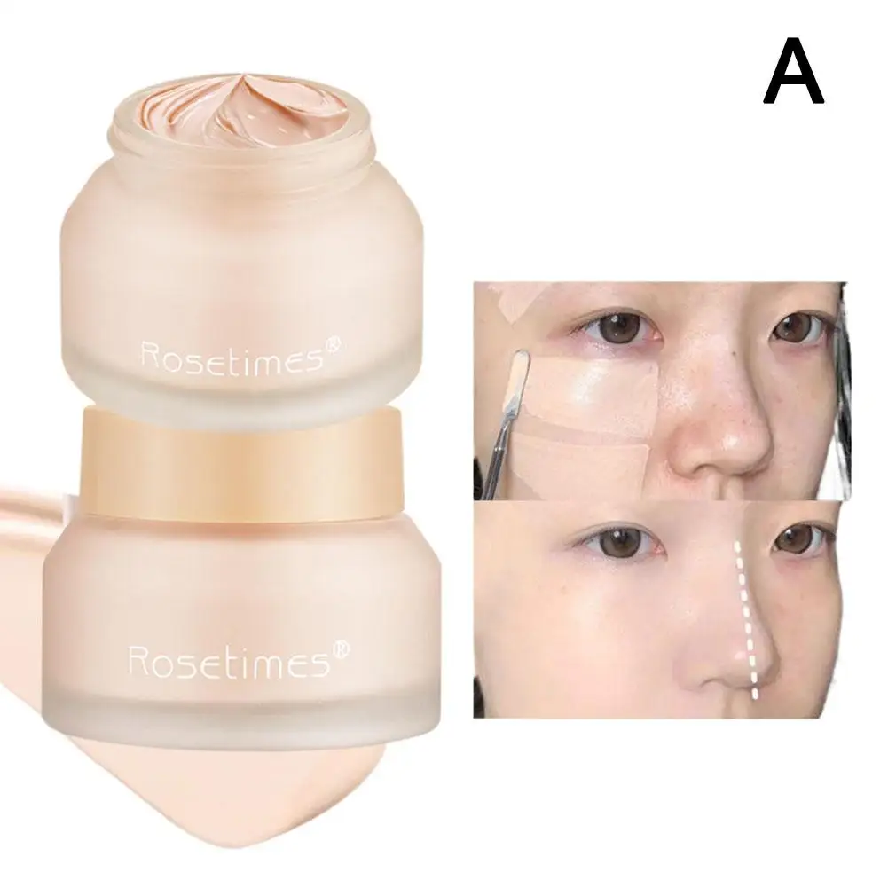 30G Soft Light Foundation Cream Waterproof and Sweat-proof Beginners Control Concealer Face Oil Makeup Moisturizing T3E6