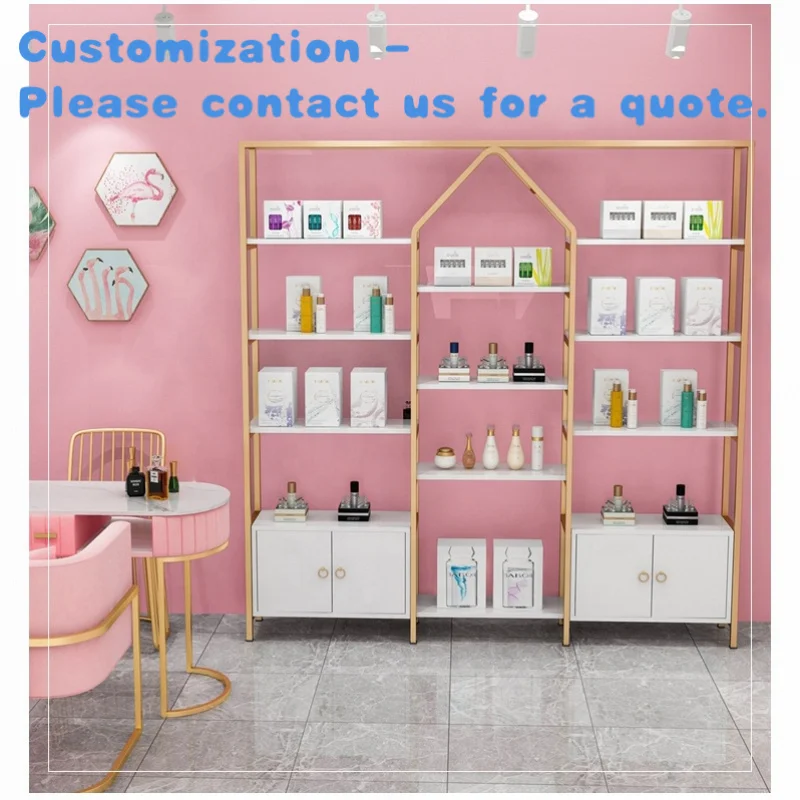 

на заказ.Современная косметическая витрина. Дизайн интерьера магазина. Витрины. Украшение магазина.