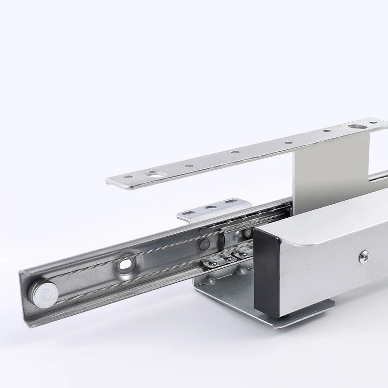 Concealed slides for cabinet display cabinets and furniture, and extended sliding drawer sliding shelf brackets