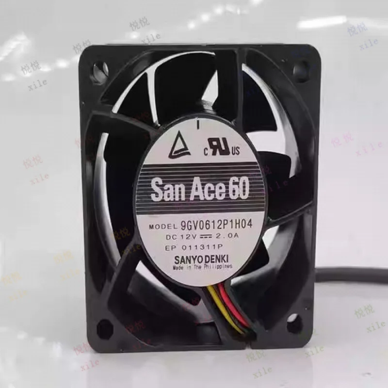 LL ДЛЯ SANYO 9GV0612P1H04 DC12V 2.0A 60*60*38MM 3-проводной охлаждающий вентилятор