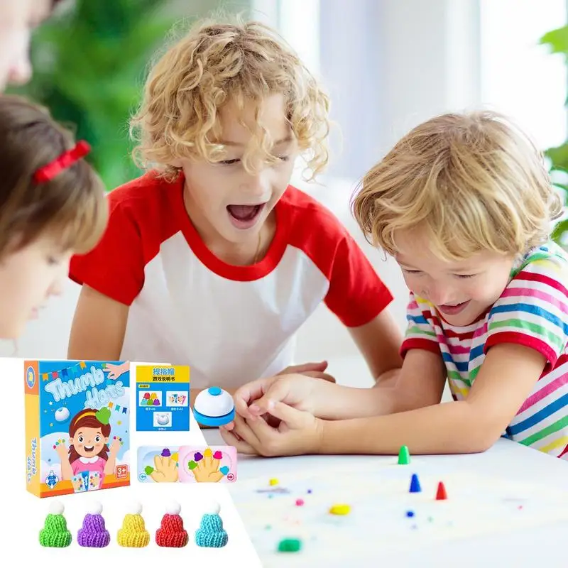 Pequeno Beanie Matching Board Game para classificação de cores, brinquedos educativos, melhorar a mão-olho, crianças