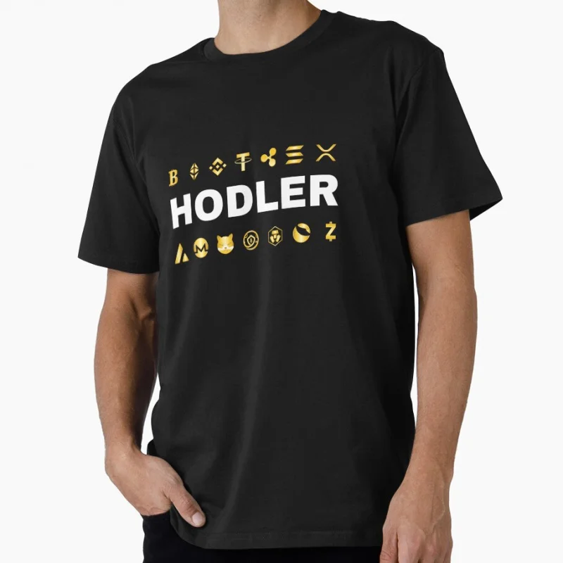 

Cryptocurrency hodler Funny Coin To The Moon Crypto Token Cryptocurrency Blockchain Wallet HODL Gift T shirt Large size Tops