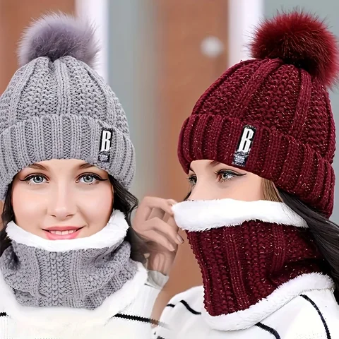 Thick Plush Lined Winter Beanie