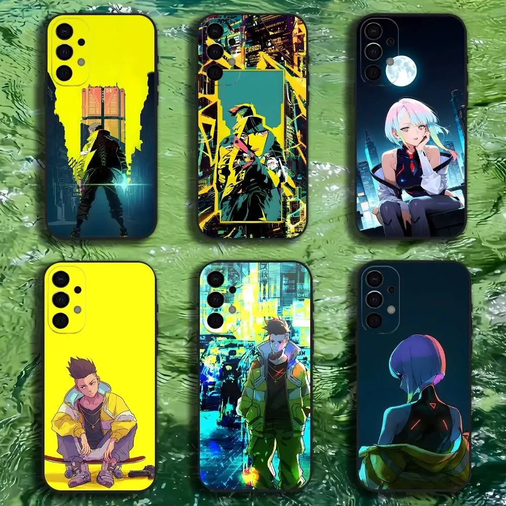 

Cyberpunk Game E-Edgerunners Phone Case For Samsung S25,S24,S21,S22,S23,S30,Ultra,S20,Plus,Fe,Lite,Note,10,9,5G Black Cover