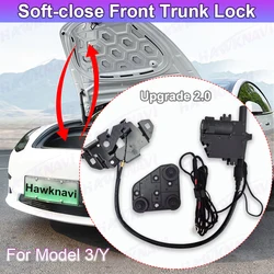 Upgrade 2.0 Smart Front Frunk Electric Suction Lock For Tesla Model 3 Model Y Automatic Soft Closing Absorption Car Accessories